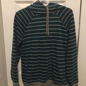 Striped twik hoodie
